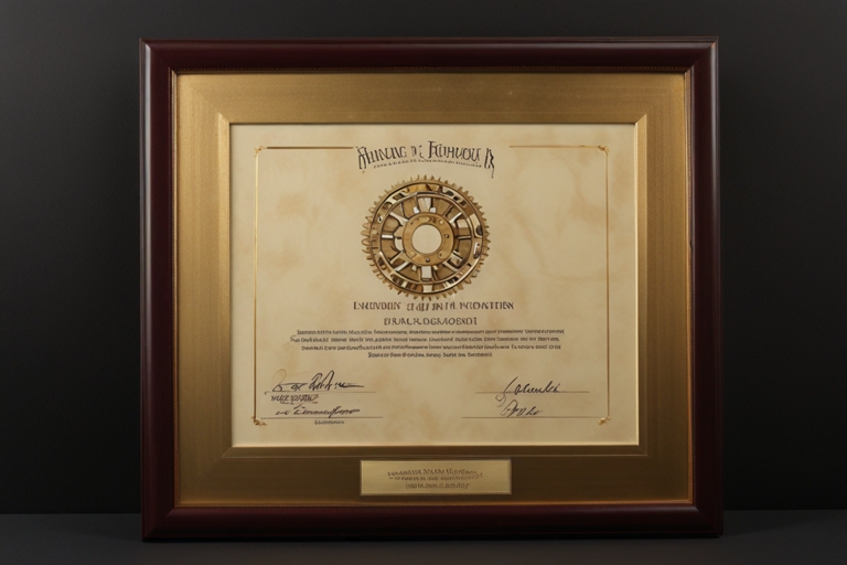 Leonardo_Lightning_XL_An_elegant_framed_award_certificate_with_3 Leonardo_Lightning_XL_An_elegant_framed_award_certificate_with_3